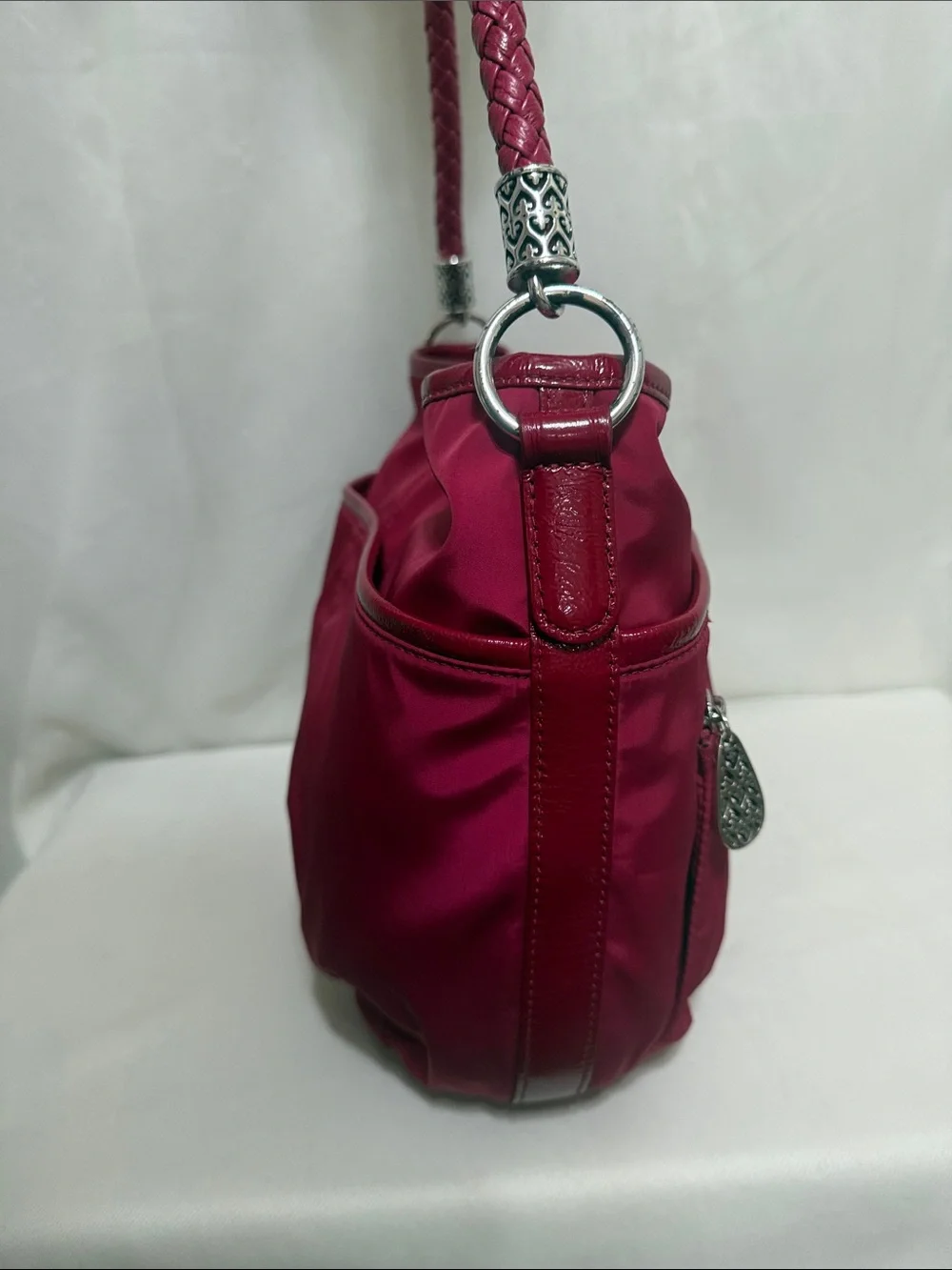 Brighton Nylon Hobo In Red